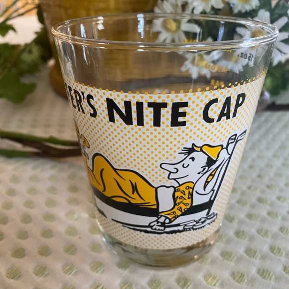 Libbey Other - Vintage Beverage Glass Golfers Nite Cap